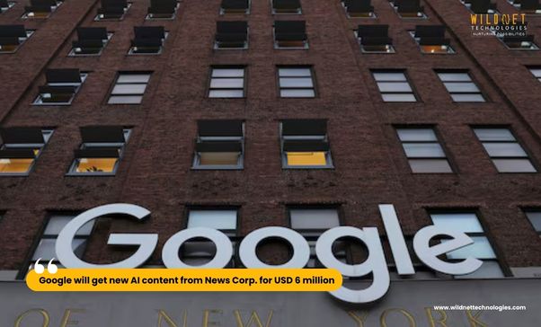 News Corp. will help Google develop AI-based content and products via its news.