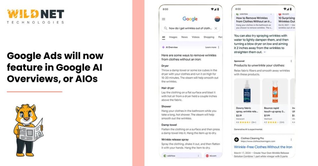Google Ads will now feature in Google AI Overviews, or AIOs