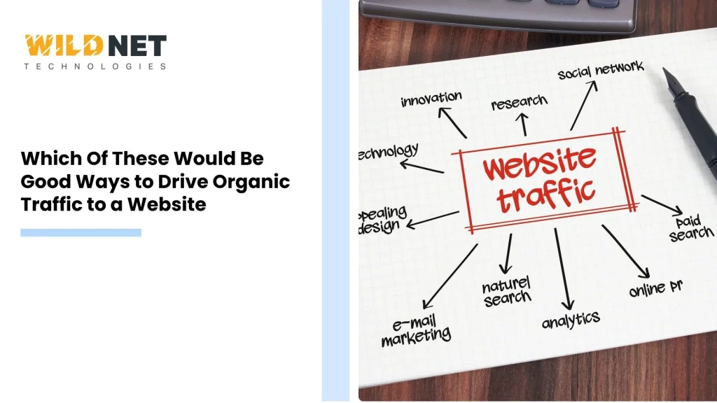 which of these would be good ways to drive organic traffic to a website