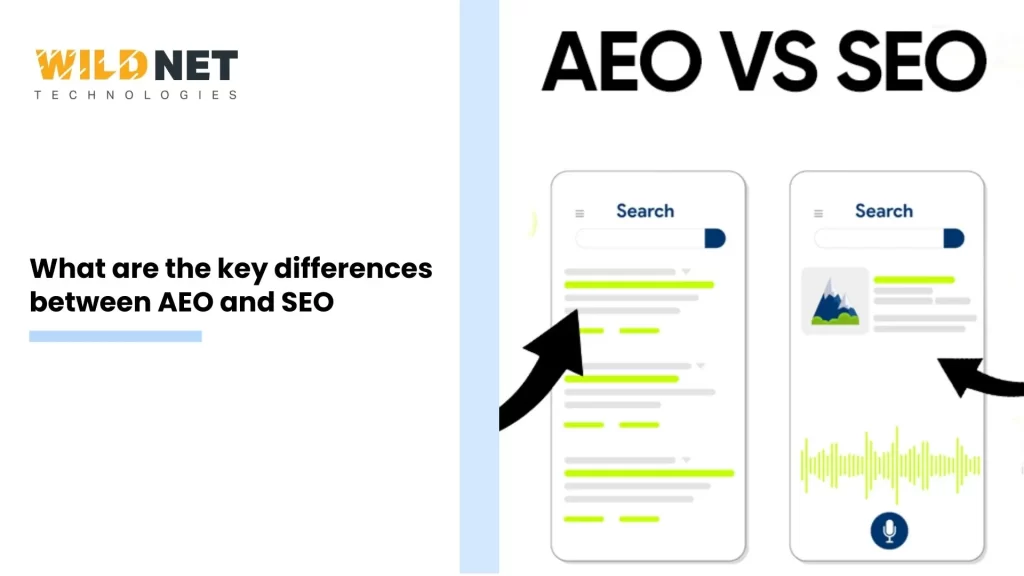 What are the key differences between AEO and SEO