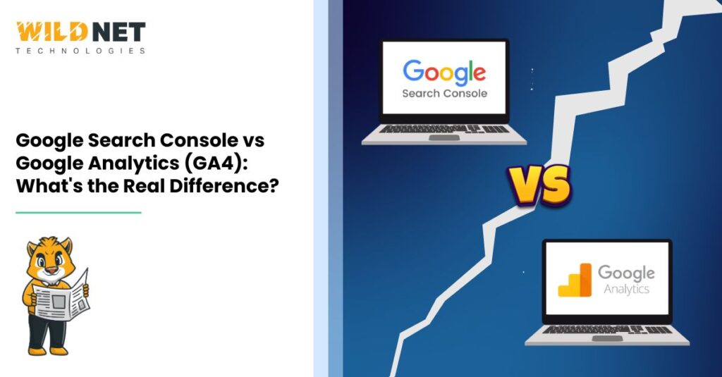 google search console vs google analytics (GA4)