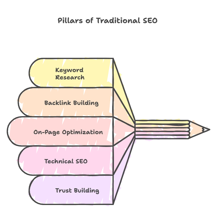 The 5 Key Pillars of Traditional SEO