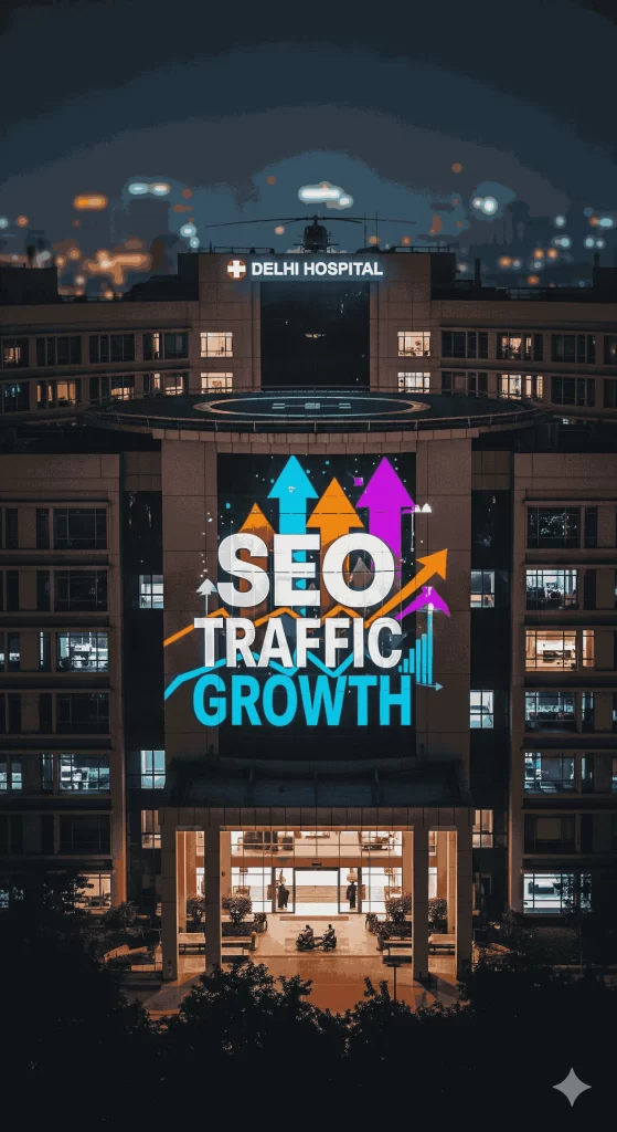Delhi Hospital Achieve 208% Organic Traffic Growth Delhi Hospital Achieve 208% Organic Traffic Growth