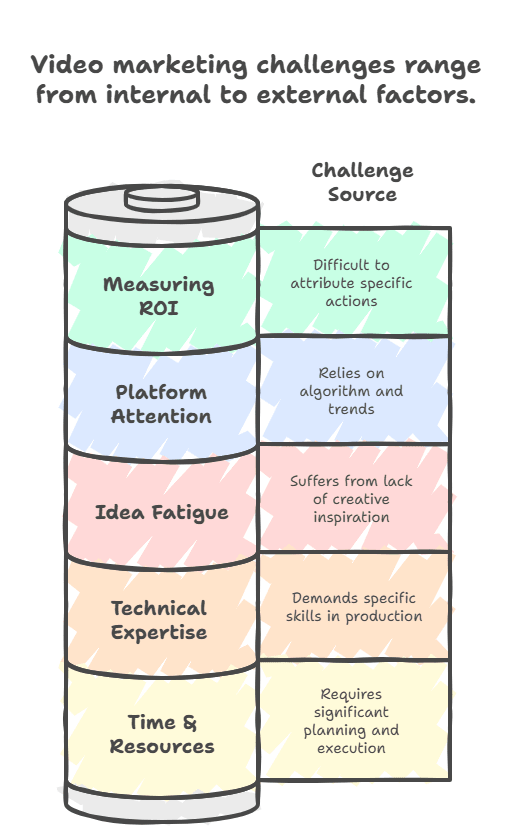 Common challenges of video content marketing