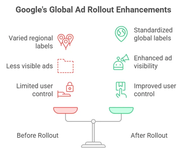 How the Google Sponsored Search Results changed