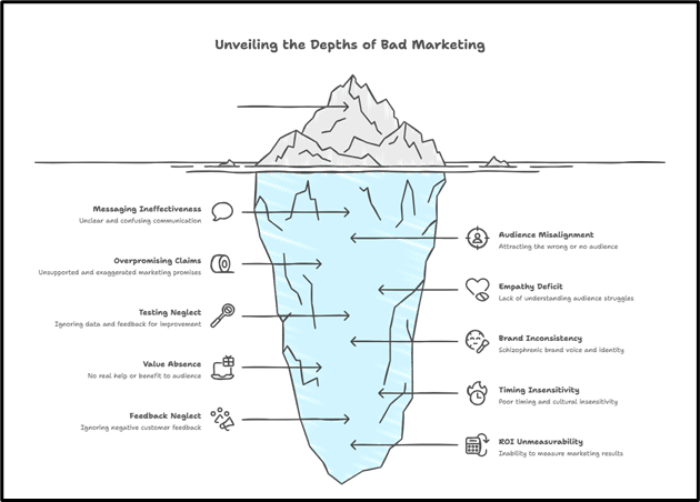 Image 1.1. Infographic showing the depths of bad marketing