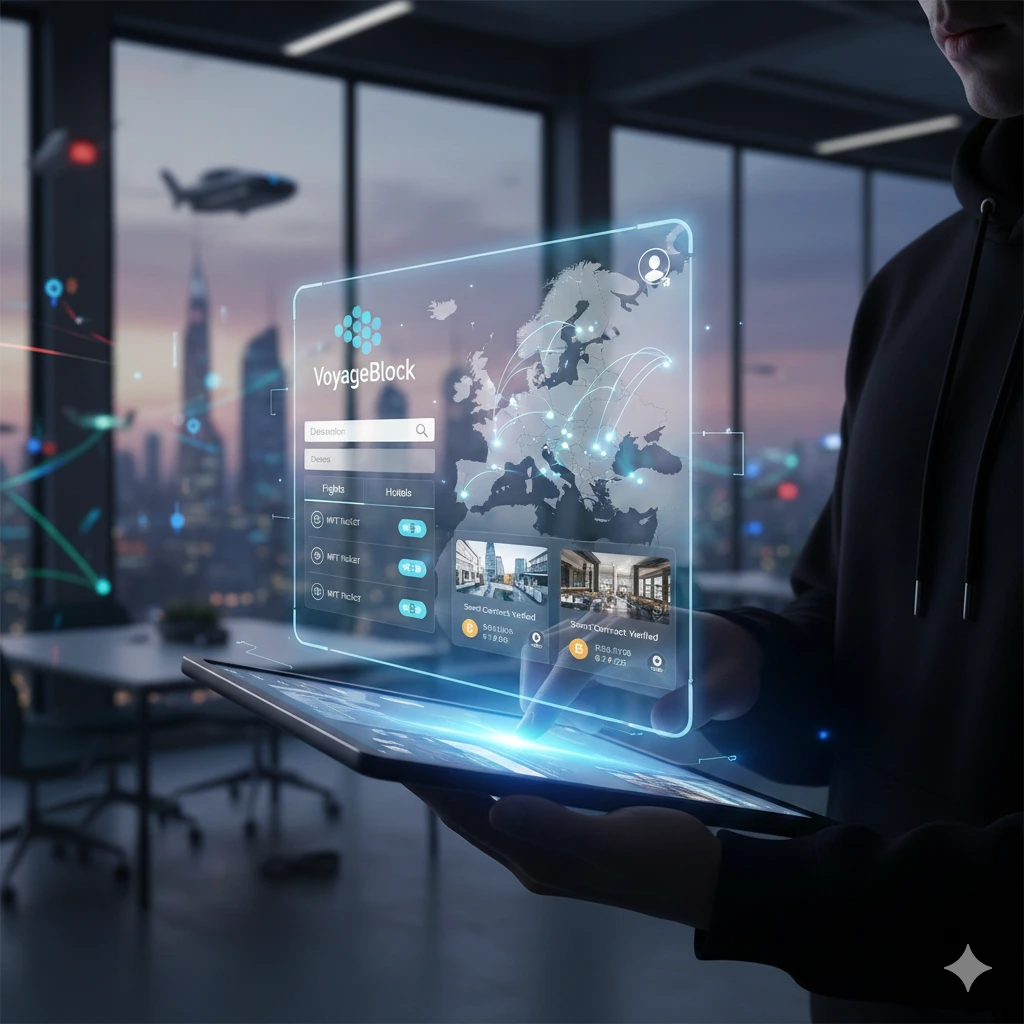 Developed a block-chain travel and hotel booking app Developed a block-chain travel and hotel booking app