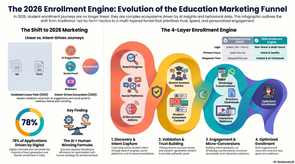 How Education Marketing Companies Build High-Converting Enrollment Funnels in 2026?